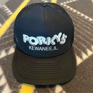 Vintage California Headwear Porky’s Kewanee, IL SnapBack Trucker Hat